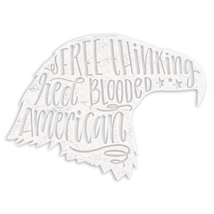 Red Blooded American Decal